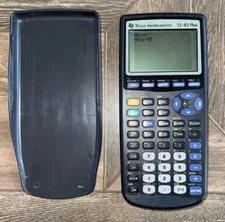 Texas Instruments TI-83 Plus Graphing Calculator W/Cover WORKS PERFECT——-15