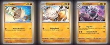 Mankey 107/198 Standard - Primeape 108/198 Standard - Annihilape 109/198 Holo