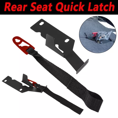 Kit de liberación de cierre rápido de asiento trasero correa negra para Ford F150 F250 F350 2009-2022 - Imagen 1 de 12