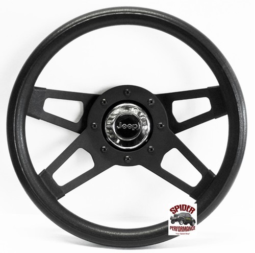 Volante Jeep 1976-1995 13 1/2" negro 4 radios - Imagen 5 de 12
