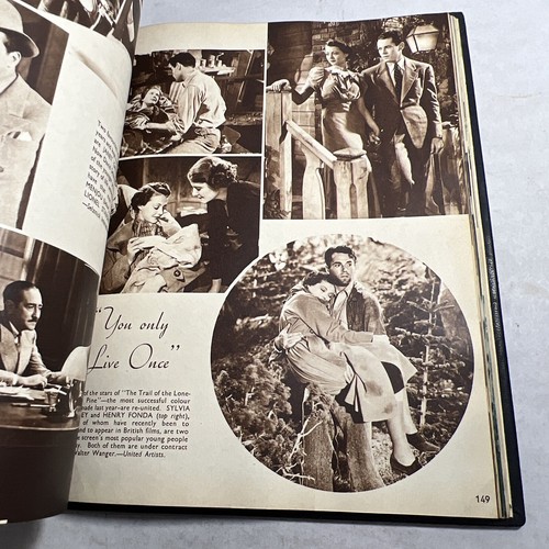 1937 STARS & FILMS: Leather Bound w/Clipping & 8x10 Shirley Temple Promo Photo - Foto 9 di 24