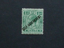 Malta,1922,Sg115,1/2d,green,Multiple Script CA,UMM, MNH