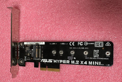 ASUS Hyper M.2 X4 MINI Card PCI-Express Adapter Full Height Same Day Ship