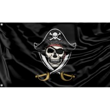Pirate Flag Unique Design, 3x5 Ft / 90x150 cm size, EU Made