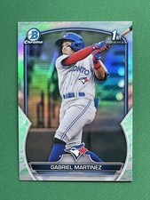 2023 Bowman - GABRIEL MARTINEZ - 1ST BOWMAN - CHROME PROSPECTS - LUNAR GLOW - #B