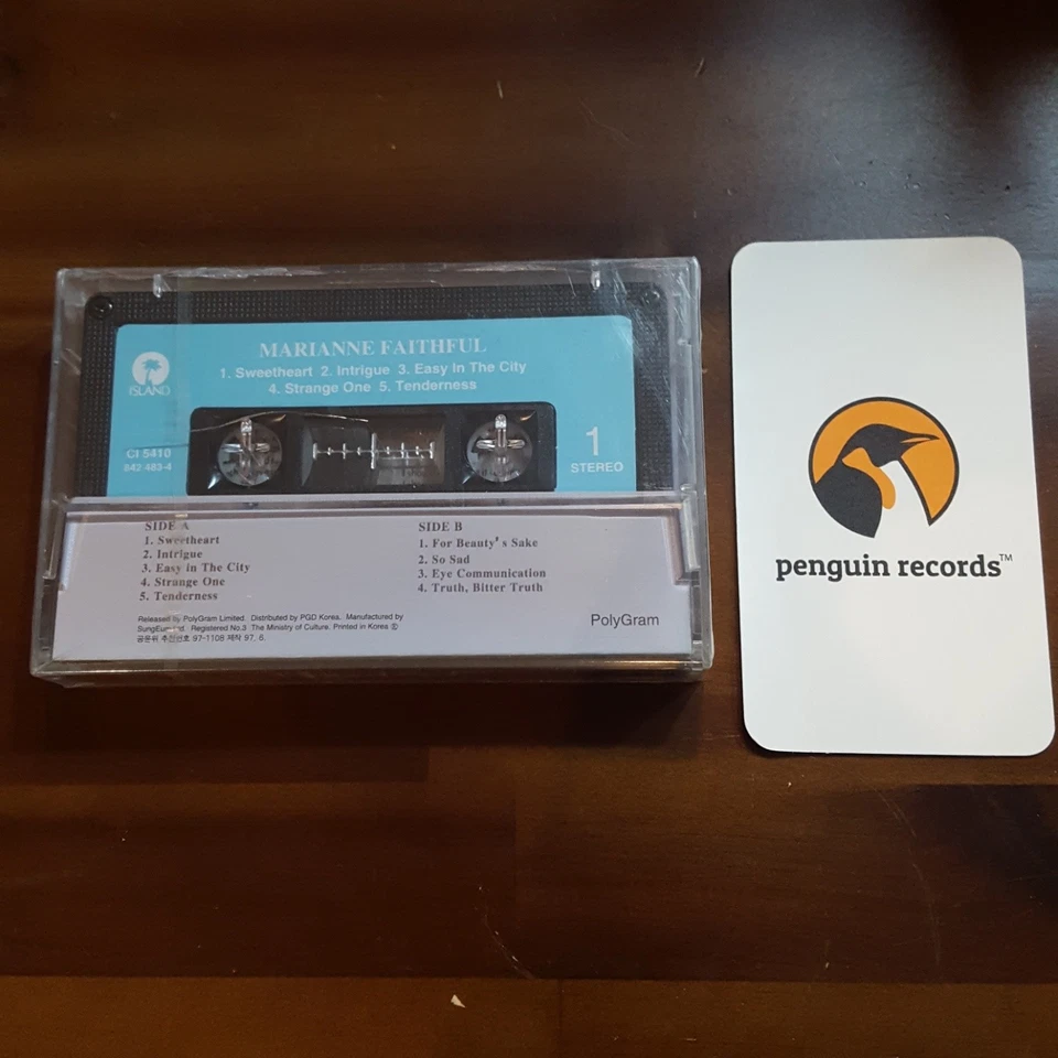 MARIANNE FAITHFUL - DANGEROUS AQUAINTANCE CASSETTE TAPE KOREA EDITION SEALED Foto 3 de 4