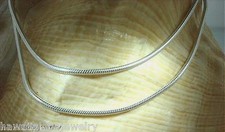1.5mm Solid 925 Sterling Silver Shiny Italian Round Snake Chain Necklace 16"