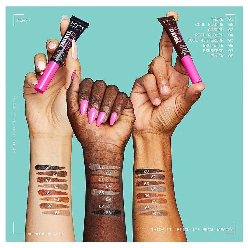 1 NYX Thick It. Stick It! Gel para cejas tintado gel para cejas "Elige tu 1 color"*Joy's* Foto 4 de 4