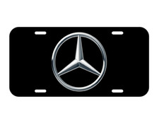 Black Mercedes Print Plate Vehicle License Plate Auto Car Tag Amg Slk C Sl New