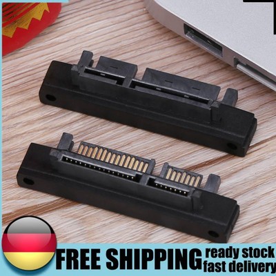 90 Degree 7+15Pin SATA Male to Female Port Adapter Card for SATA HDD SSD