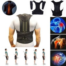 Medical Scoliosis Posture Corrector Spine Back Support Shoulder Brace Belt USPS
