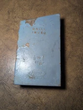 HUOT DRILL INDEX Metal Box 1/16 to 1/2 by 1/64ths USA St.  Excludes Bits 