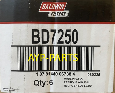 BD7250 (CASE OF 6) BALDWIN OIL FILTER LF9025 DT466E DT570 HT570 Maxxforce a566