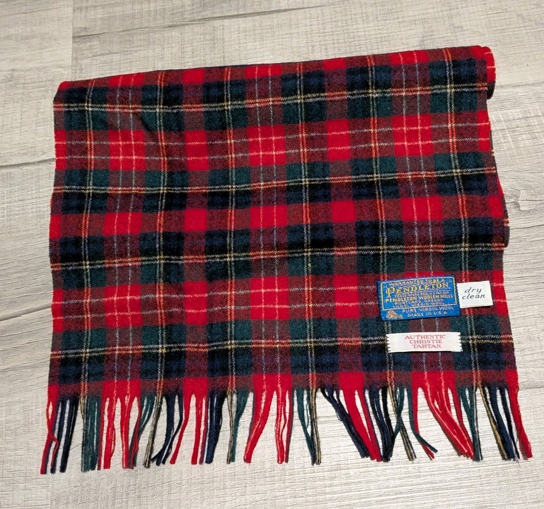 Pendleton Authentic MacDuff Tartan Scarf Retro Pl… - image 2