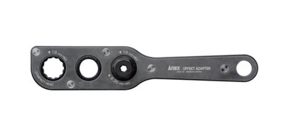 ANEX Offset Adapter AOA-19 or 19mm Bolt/Nut Compact Ratchet Tool Made in Japan