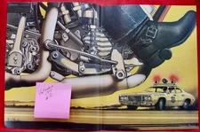 Easyriders Magazine David Mann Centerfold only #51 September 1977 Near Mint Cond