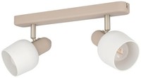 Eglo 2Er Spot Corato Sand Weiß 30 X 12,5 Cm Deckenlampen & Kronleuchter