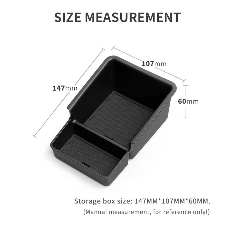 Armrest Storage Box ABS Construction Interior Organizer For Lada AURA 2015-2025 - Image 3 of 4