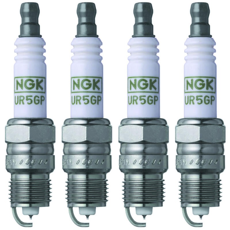 NGK Spark Plug 3547 4-PACK G-Power UR5GP 14mm Copper Core Platinum, HR 5
