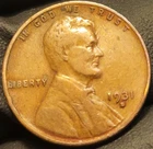 1931 D 1C BN Lincoln Wheat Penny Cent! Good Condition! Semi Key Date!