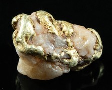 QN-24 "Alaskan BC Gold Nuggets with Quartz" Genuine 1.98 Grams 4823.55 per troy oz