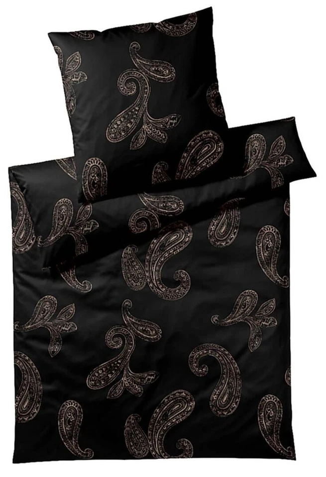 JOOP Bettwäsche Paisley 4120 Farbe Black 09 135x200cm