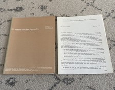 IBM Employees 1966 Stock Purchase Plan Book Manual Guide w/ Original Letter