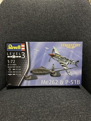 Revell 03711 Combat Set Messerschmitt Me262 & P-51B Mustang Bausatz 1:72 Neu+OVP