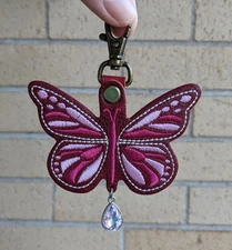 Portland Leather Goods Modified Monarca Monarch Butterfly Tassel Chili Red 