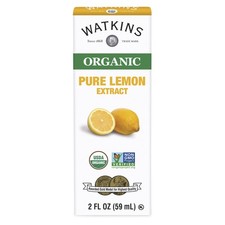 Watkins Organic Pure Lemon Extract, Non-GMO, 2 Fl Oz Pack of 1 , As Shown