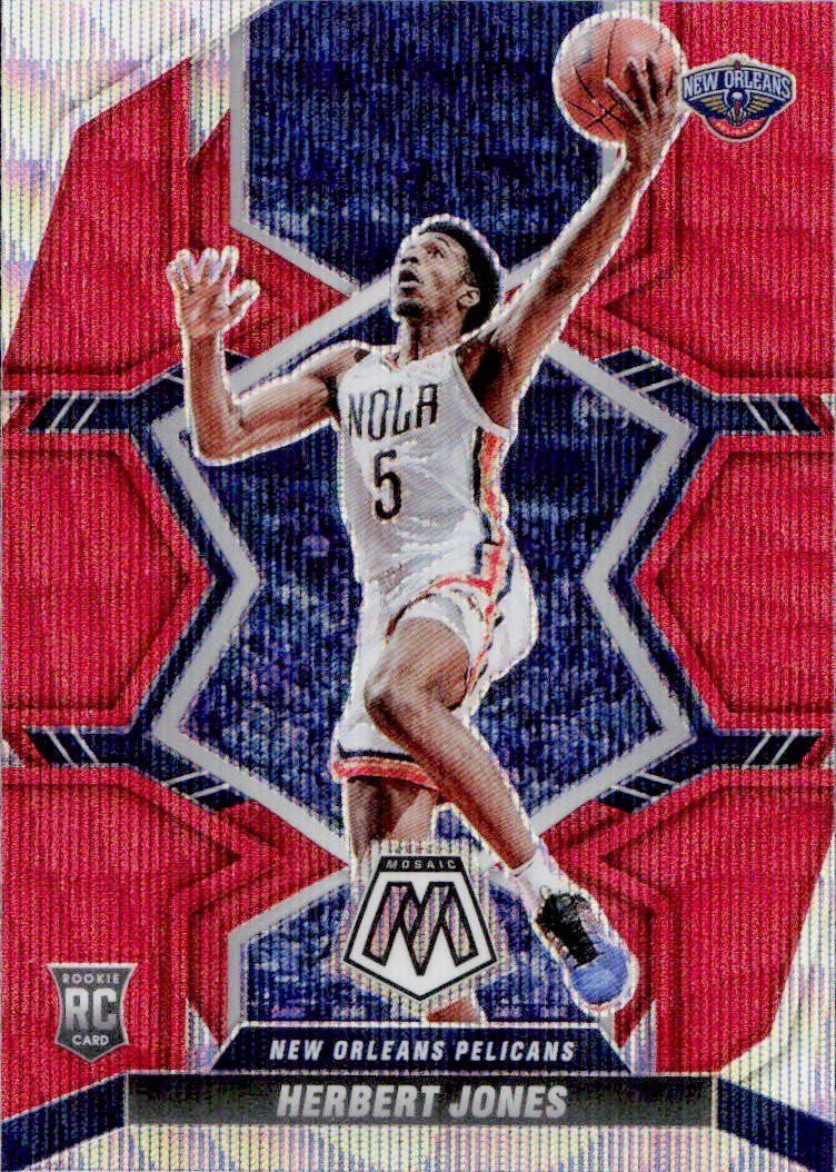 Herbert Jones 2021-22 Panini Mosaic Red Wave Prizm RC #231