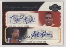 2008-09 Topps Co-Signers Dual Auto 23/240 Spud Webb Fat Lever #CS-WL Auto n4h