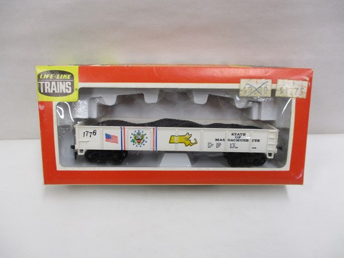 Tren a escala Ho realista State of Massachuesetts vagón góndola serie 08574 1776 | Zustand: Used