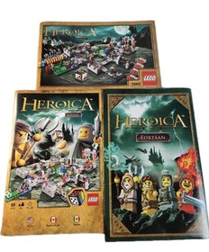 LEGO Games 3860 Heroica CASTLE FORTAAN GAME 100% Complete w/ Box Manuals & Rules