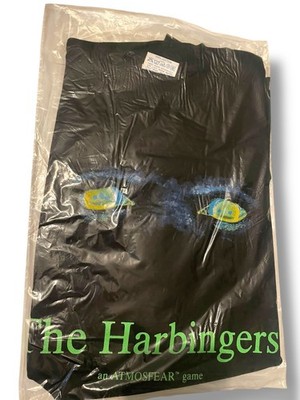 Vintage Atmosfear The Harbingers SEALED T SHIRT XL mit 100% komplettem Spiel RAR 