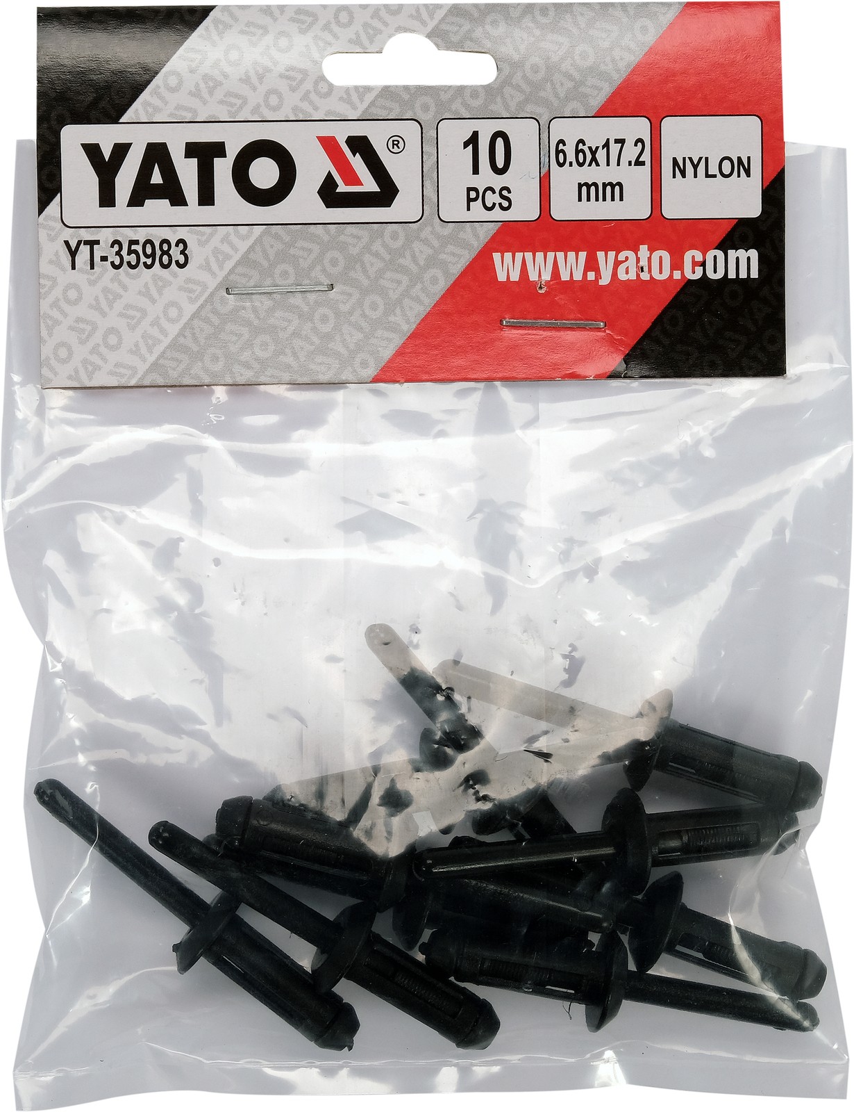 Yato Kunststoffnieten 6,6X17,2Mm 10Stk Yt-35983 - Image 4