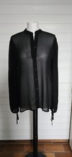 Yaya transparente Bluse Gr.38 schwarz Top Zus...