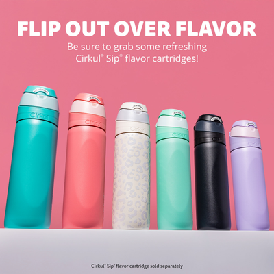 SLEILIN 32oz Boho Daisy Cirkul Bottle Sleeve – Neoprene Insulated Cover, Fits Plastic & Stainless Steel Water Bottles, Sweat-Wicking & Protective
