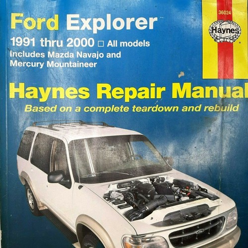 Haynes 36024 - Ford Explorer Repair Manual 1991 thru 2001 Navajo Mountaineer - Picture 6 of 10