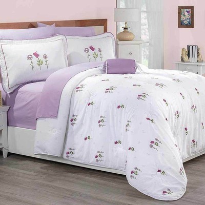 Cute Flowers Comforter Reversible Set Full Size Perfect Gift