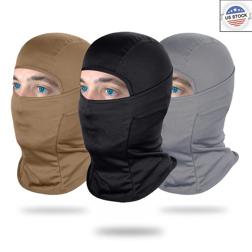 Balaclava Ski Full Face Mask UV Protection Windproof Motorcycle Hood Helmet Hat - Picture 1 of 18