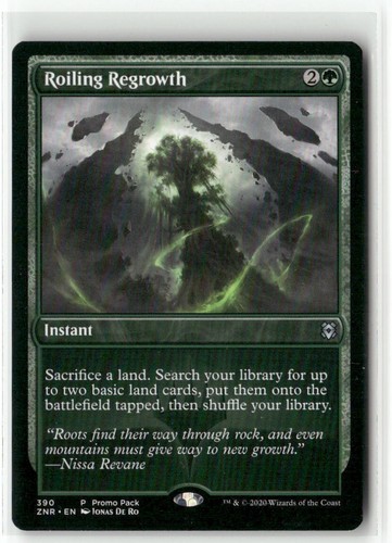 Roiling Regrowth - Promo Pack Zendikar Rising MTG NM - Picture 1 of 2
