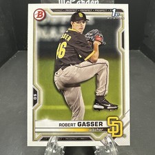 2021 Bowman Draft Robert Gasser #BD-135 San Diego Padres