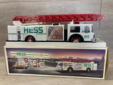 Vintage 1989 Hess Toy Fire Truck New in Original Box Authentic Never Displayed