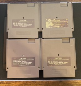 Lot of 4 Konami NES Games (Top Gun, Rush&rsquo;n Attack, Blades of Steel)