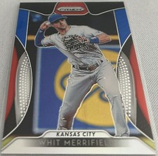 2019 Panini Prizm Baseball Whit Merrifield Kansas City Royals Red White Blue #87