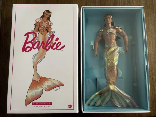 Barbie Signature  King Ocean Ken Merman Doll  2021 Platinum Label 5,000 Sold Out