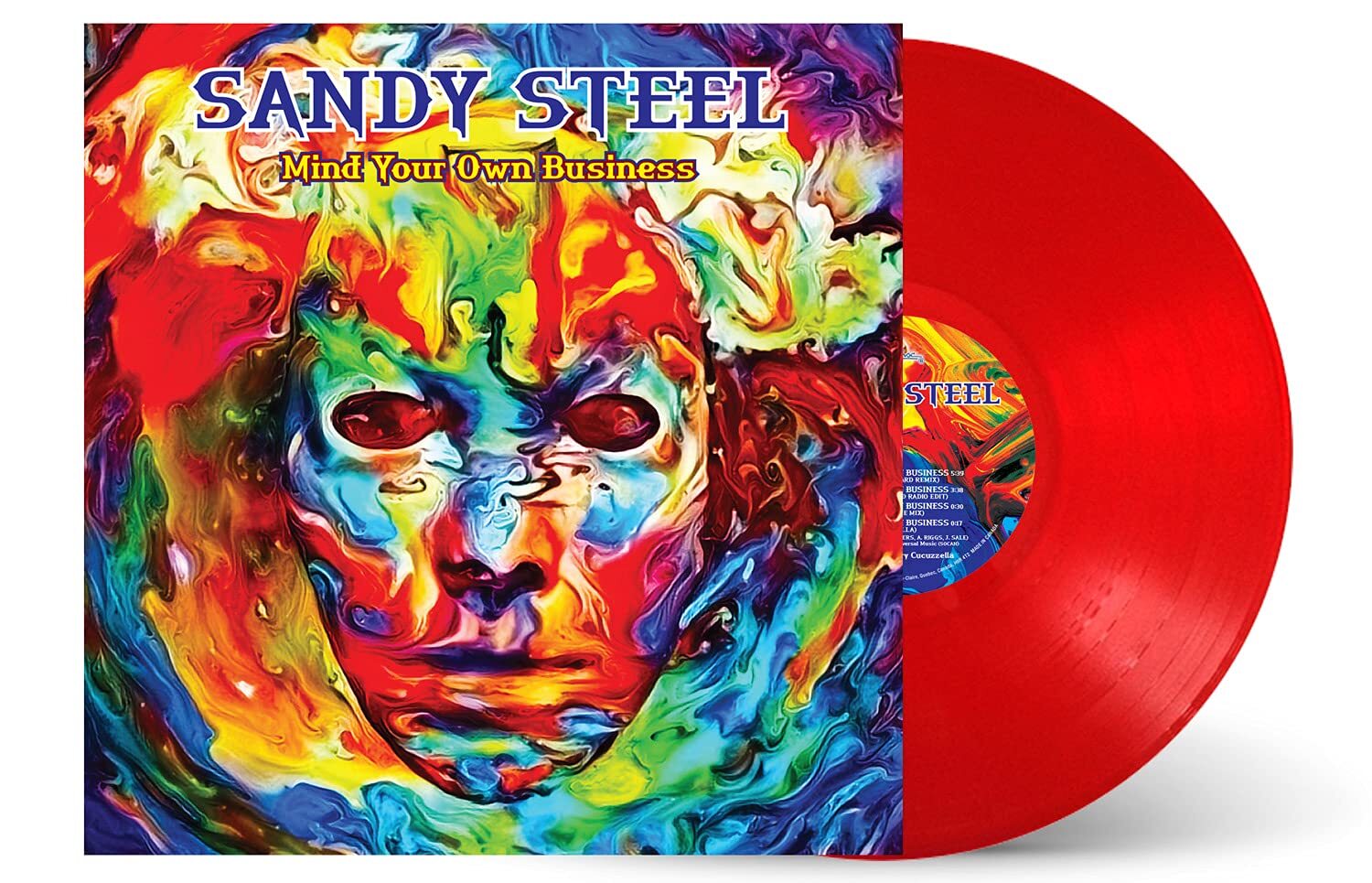 Sandy Steel Mind Your Own Business - Clear (Vinyl LP)