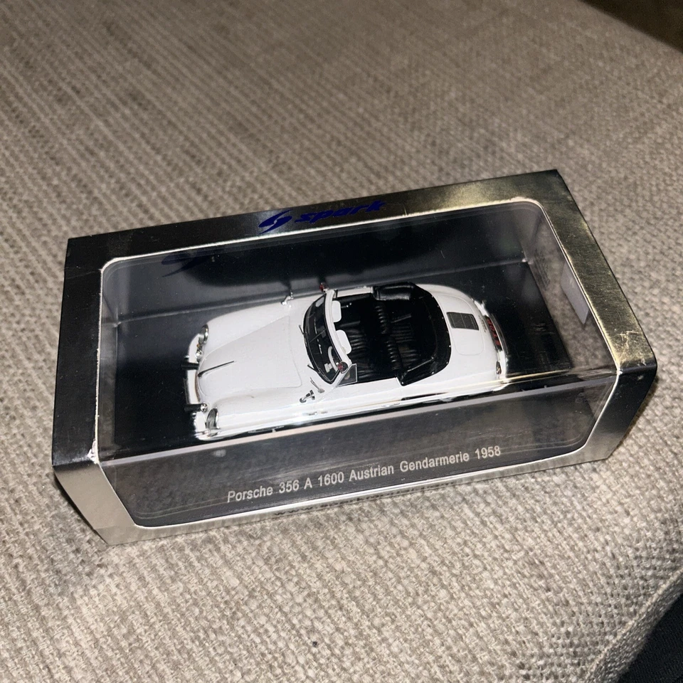 Spark 1.43 S1353 Porsche 356 A Austrian Police Gendarmerie 1958 Mint Boxed RARE - Image 2 of 4
