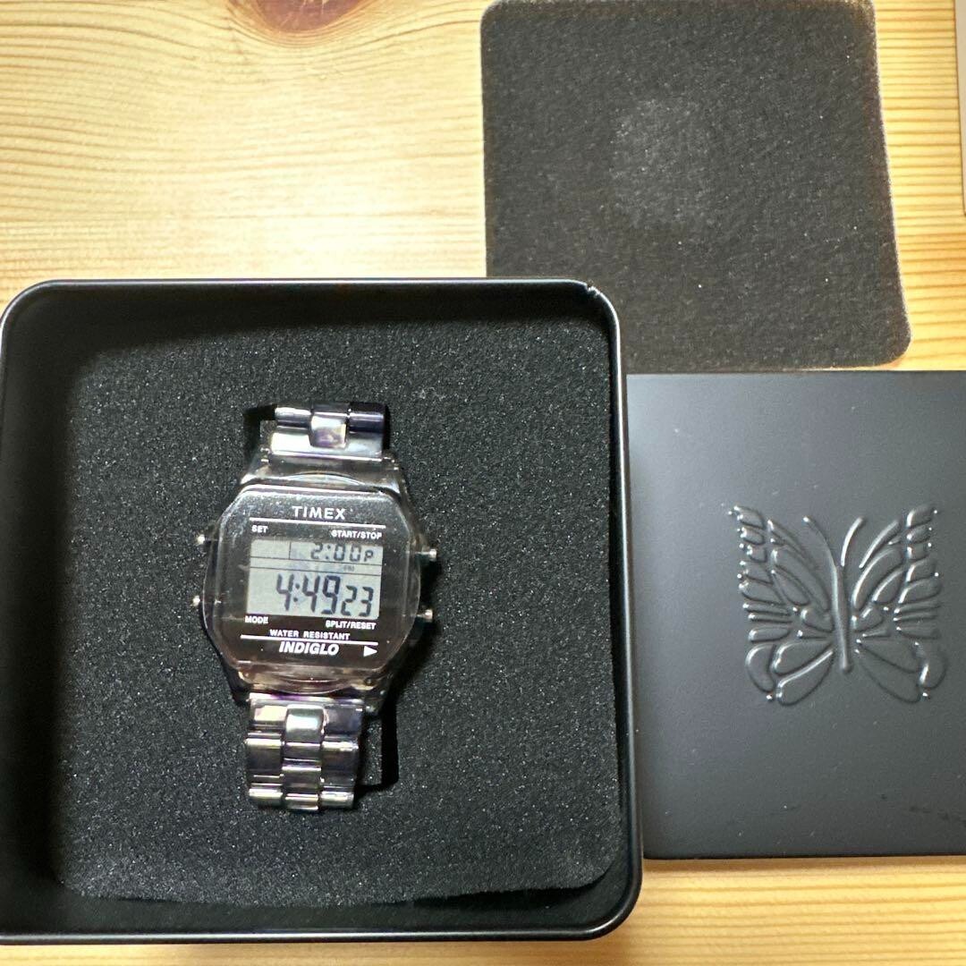 BEAMS BOY × NEEDLES × TIMEX Classic Digital Watch Clear Tie BEAMS BOY × NEEDLES × TIMEX Classic Digital Watch Clear Tie